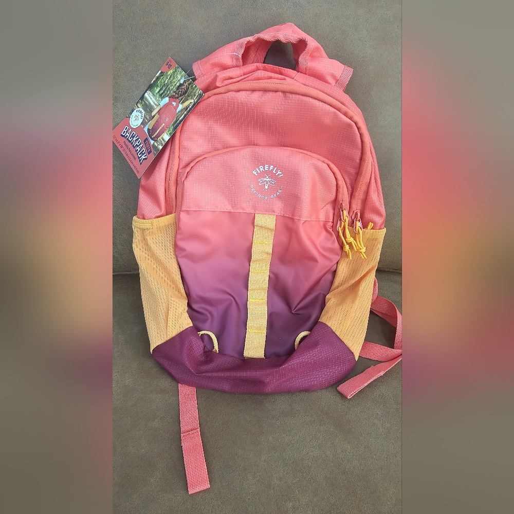 Firefly Kids Backpack - Pink and Orange